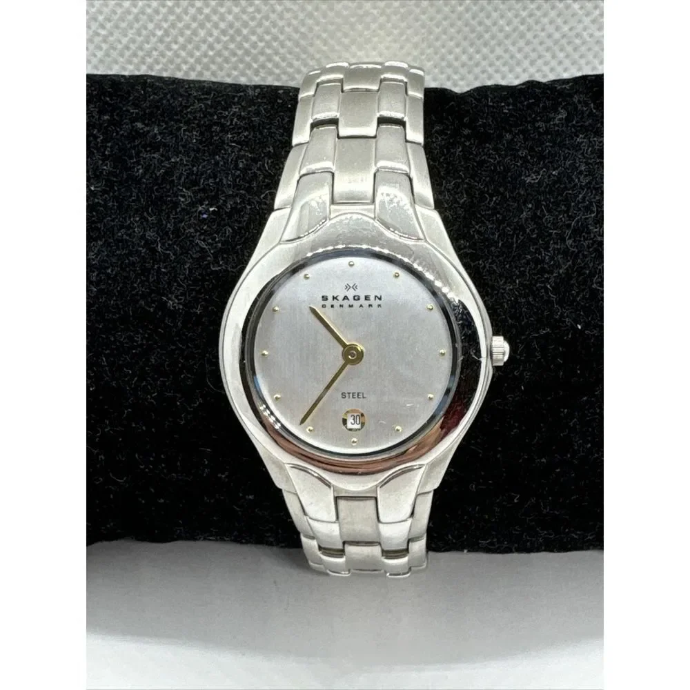 Skagen 202SSX Women's Silver Stainless Steel Analog Dial Quartz Watch JNA949